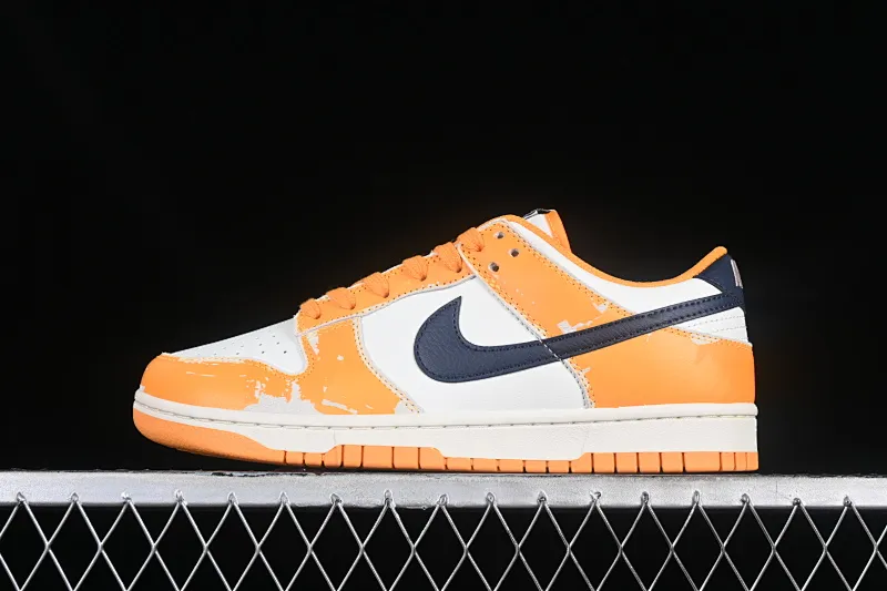 All categories Nk SB Dunk series Nk SB Dunk Low low-top sneakers Nk Dunk Low "Wear and Tear" distressed white orange SB low-top sports and leisure sneakers FN3418-100